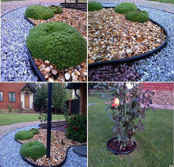 Бордюр Кантри Черный 10м 