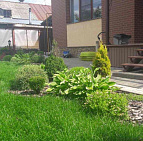 Елена Ведерникова – проект «Европейский дворик» – садовый центр «Южный» газон