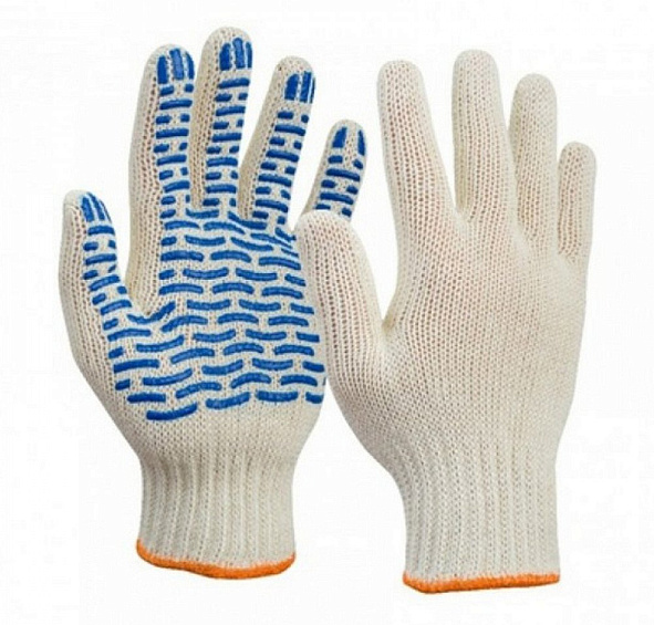 Перчатки х/б трикотаж с ПВХ