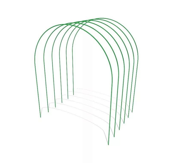 Дуга парниковая метал 3м в ПВХ (комплект 6шт.)