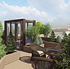 Инна Мусина – проект «Небо рядом» – садовый центр «Южный» Столик на крыше