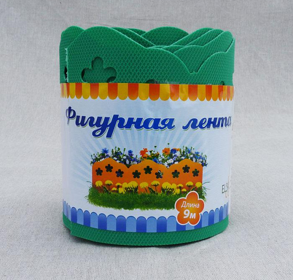 Бордюрная лента фигурная красная 15х9