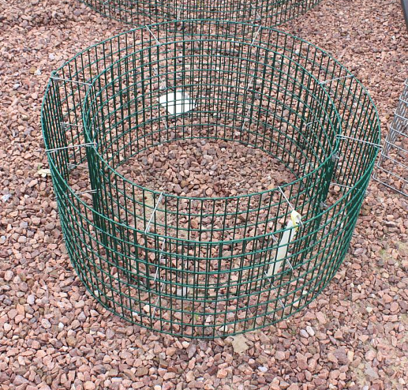 Клумба - Габион круглая сетка