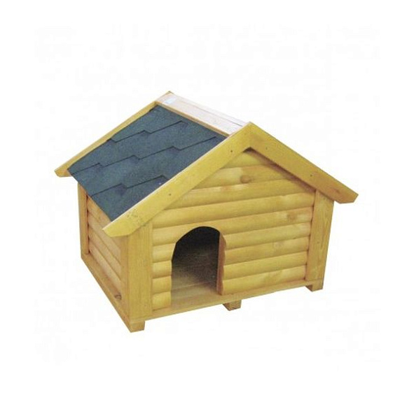 Собачья будка с мягкой кровлей