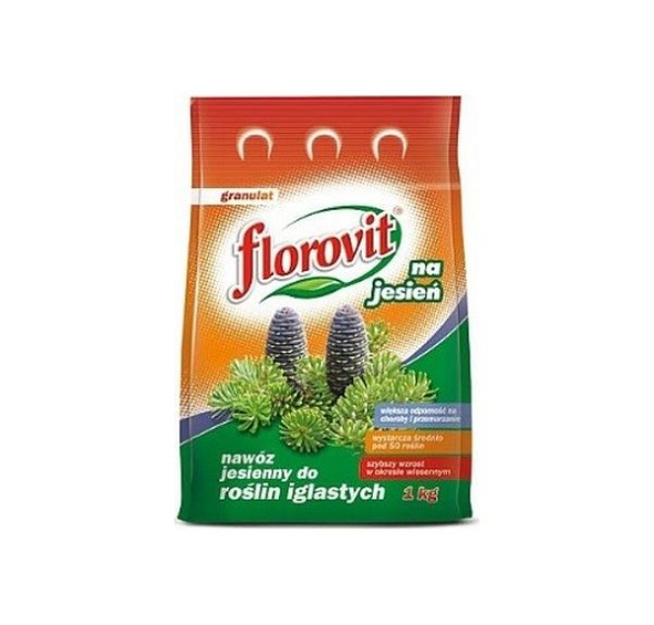 Удобрение хвойное Флоровит гранулир Осеннее 1кг