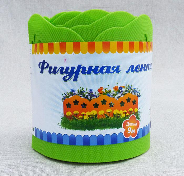 Бордюрная лента фигурная красная 15х9