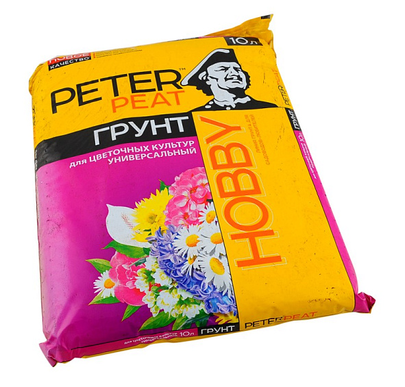 Грунт 'Универсальный для цветочных культур', линия ХОББИ/Питэр Пит/