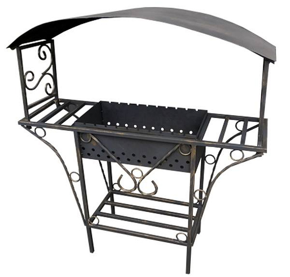 Мангал МС-11 с крышей Станко