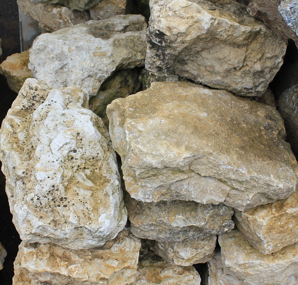 Постелистый бут Руины известняк выветренный