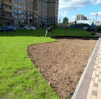 Благоустройство территории в п. Коммунарка г. Москва – Южный Выделение места под посадки