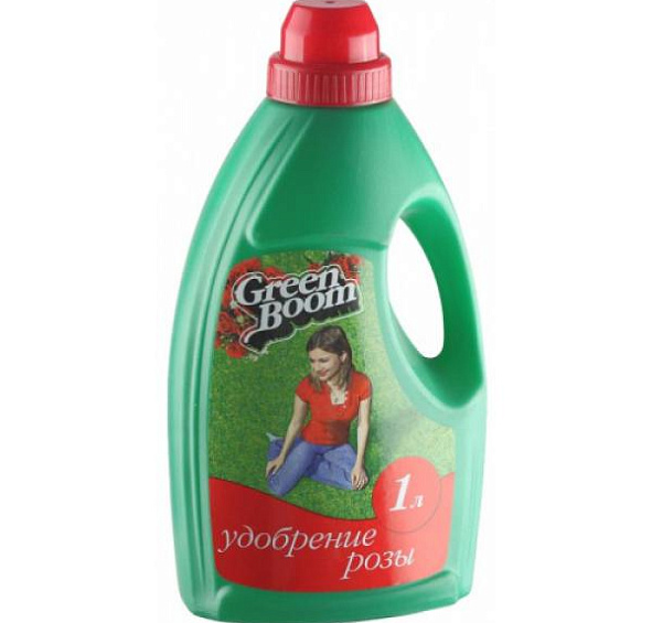 Удобрение цветочное минеральное жидкое Green Boom для Роз 1л