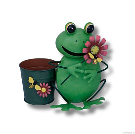 декор для  сада Лягушка  с горшком 300*300*200 ПКО