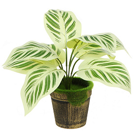 Цветок искусственный в кашпо 9,5*20см 4-4912