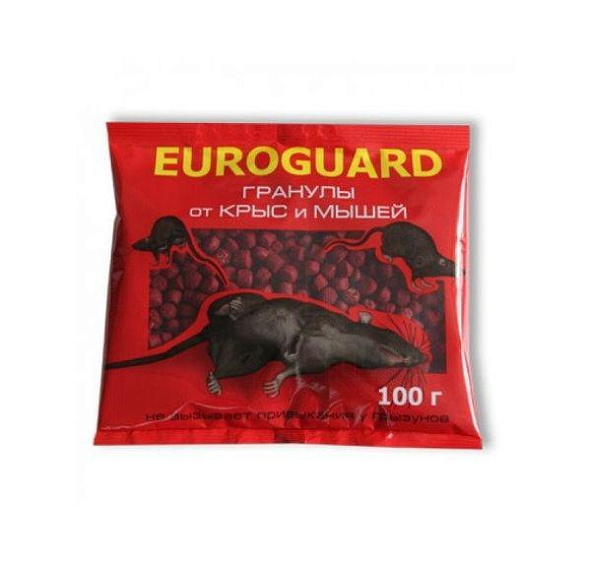 Гранулы от крыс и мышей, Euroguard