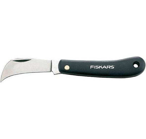 Нож прививочный садовый крючкообразный FISKARS