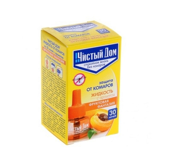 Репеллент Жидкость Чистый дом от комаров 30 ночей/45 ночей