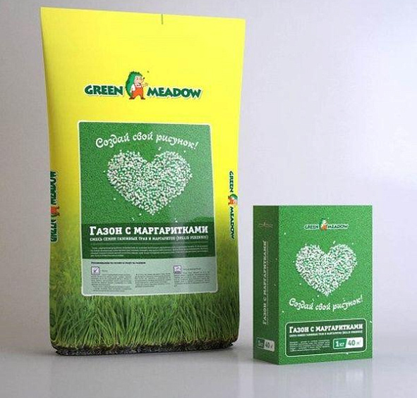 Газон с маргаритками 1кг