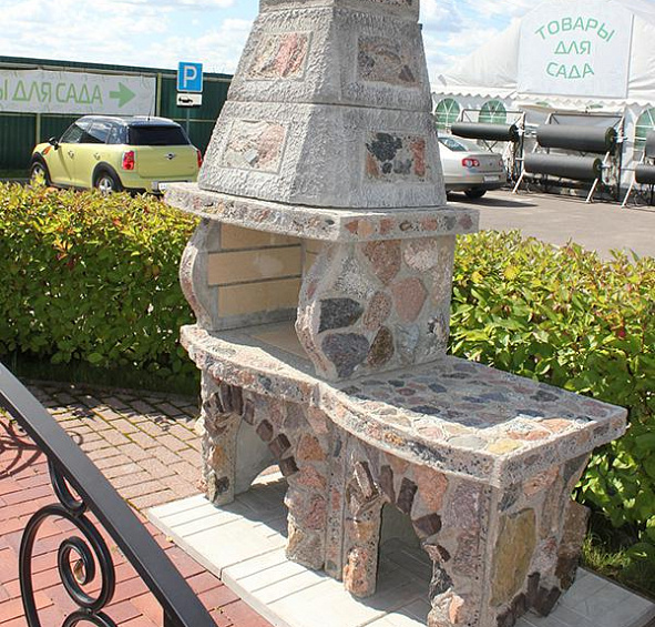 Печь барбекю большая