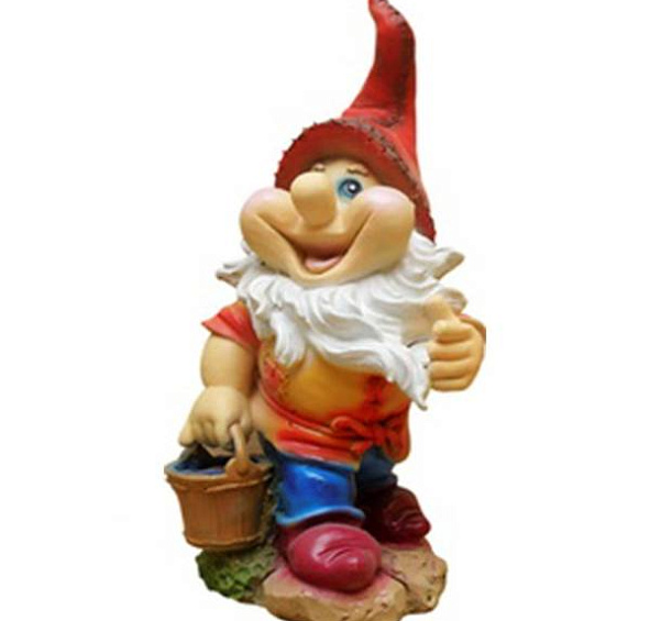 Гном с ведром F03140