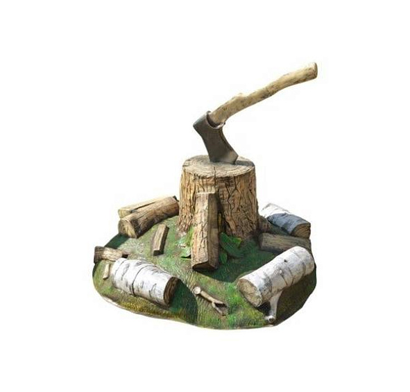 Крышка люка Пень с топором