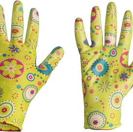 Перчатки защитные Listok хоз нейлоновые с нитрил покрытием L189 S