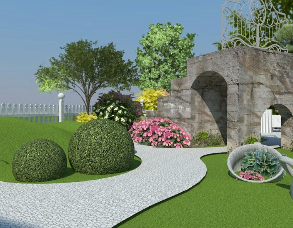 Светлана Мусина – проект «Чаепитие Алисы» – садовый центр «Южный» Беседка