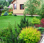 Ландшафтный дизайн: Готовый проект участка 15 соток КП в г. Чехов | Садовый центр растений Южный zagogrodny-dom-landshaft-dizain