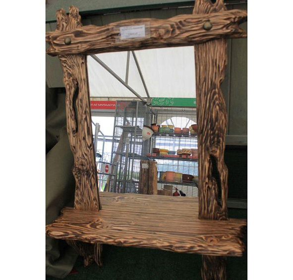 Зеркало резное деревянное