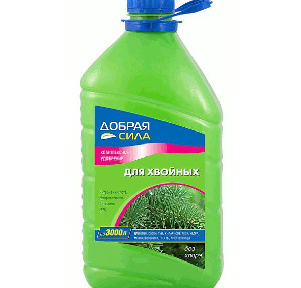 Жидкое удобрение для хвойных, Добрая сила