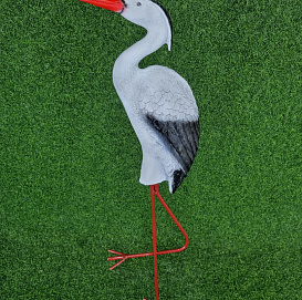 Фигура садовая Цапля серая Н-70см