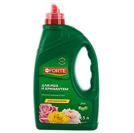 Удобрение цветочное Bona Forte ЖКУ для Роз и Хризантем 1,5л