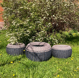 Кашпо 12л 12-ЛТ.Ш/АКВ (Ротанг Л) 