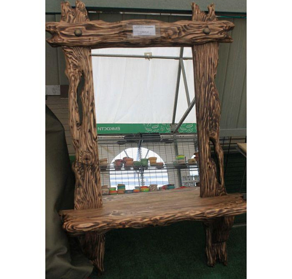 Зеркало резное деревянное