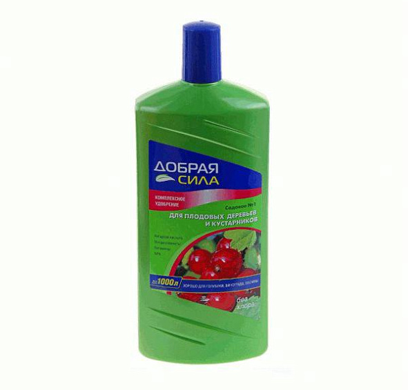 Удобрение Добрая Сила жидкое для Плодовых Деревьев и Кустарников 1л