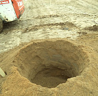 Благоустройство участка Рублево-Успенского шоссе – Южный Яма для посадки деревьев