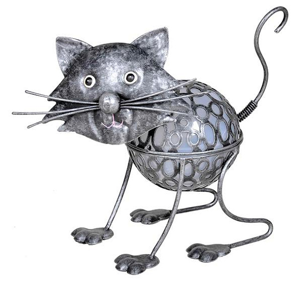 Светильник декоративный Globo Solar Кошка маленькая 33157