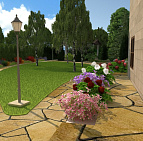 Дмитрий Миронов – проект коттеджного участка – садовый центр «Южный» Клумба с цветами