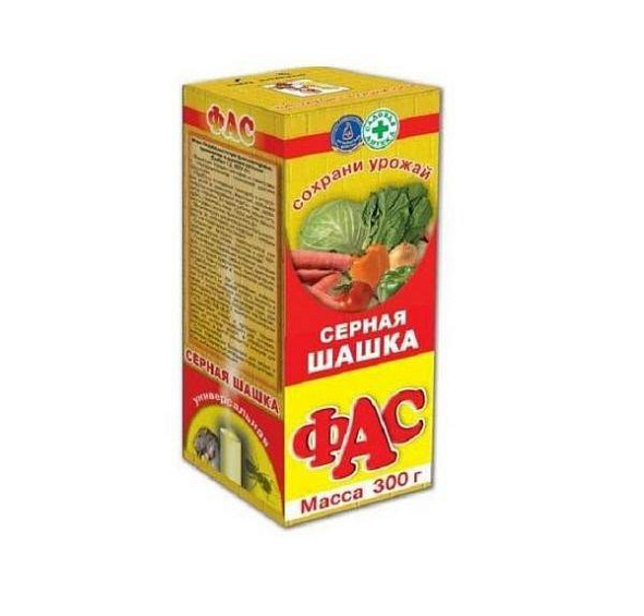 Фунгицид Шашка серная ФАС для защиты погребов и теплиц от грибковых заболеваний 300г